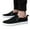 Black, variant on Oyedens Men Slip on Loafers Canvas Shoes White Casual Walking Sneakers Black Fashion Work Shoes