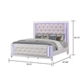 thumbnail image 4 of Modern Style King 4PC Storage Bedroom Set Made with Wood in Milky White, 4 of 16