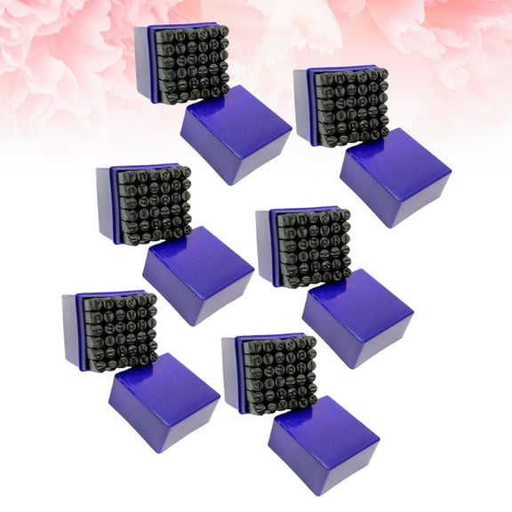 Worgeous 36 Pcs 5mm 7/32 Alphanumeric Number Punch Letter Carbon Steel Stamp Dies Set for Jewelers Set Metal Hand Tool Set