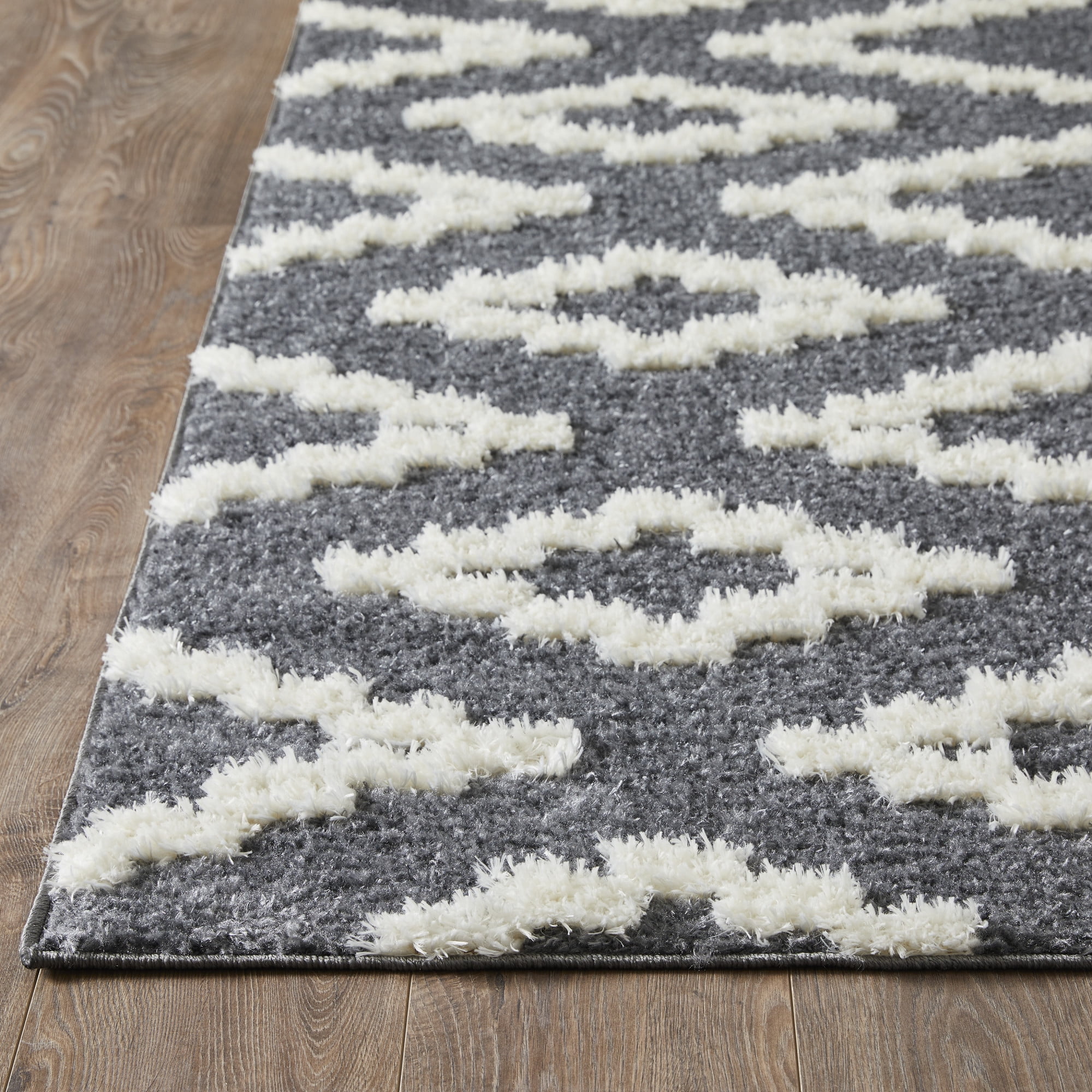 Loomaknoti Vemoa Aslayn 3' x 5' Blue Geometric Indoor Polypropylene Accent Rug