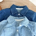 thumbnail image 4 of Odeerbi 0-4 Years Toddler Boys Girls Denim Outfits Long Sleeve Denim Shirt Jeans Set Round Neck Casual Shirts Loose Pants Two-piece Set Toddler Boys Girls Clothes, 4 of 7