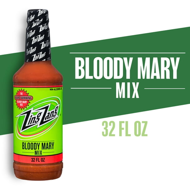 Zing Zang Bloody Mary Mix, NonAlcoholic Cocktail Mixer, 32 Fl Oz