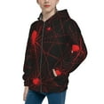 thumbnail image 2 of Kdxio Red Spider On The Web Pattern Kids Boys Girls Zip Up Hoodie 3D Printed Hooded Sweatshirt Hoody Coat with Pocket 7-12 Y-Medium, 2 of 6