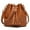 Brown, variant on Crossbody Bag for Women Tassel Bucket Bag Drawstring Satchel Bag PU Leather Shoulder Handbag White