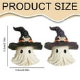 thumbnail image 3 of ​​XIANXIAN Halloween Hat Ghost Figurine Creative Resin Cap Spirit Ornament Unique Design for Outdoor Garden & Yard Decoration Gothic Halloween Theme, Desktop Ornament, 3 of 9