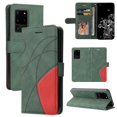thumbnail image 1 of Case for Samsung Galaxy S20 Ultra 5G Leather Wallet Book Flip Folio Stand View Cover - Green, 1 of 5