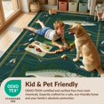 thumbnail image 4 of Design&I 8'x10' Washable Area Rug Bass And Pike Lake Scene With Wildlife Lure Border Design Fishing Flowing for Living Room, Family Extra Large Skid-Resistant Low Profile, 4 of 7
