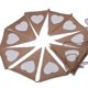 thumbnail image 5 of Banderas de lino para bodas románticas Banderines triangulares con corazones de amor, 5 of 5