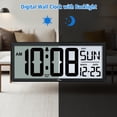 thumbnail image 2 of Reloj de pared digital WallLarge retroiluminado con temperatura de 14.5 pulgadas, 2 of 8