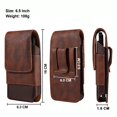 thumbnail image 6 of For 6.5 inch Mobile Phone Cowhide Texture Oxford Cloth Waist Bag, 6 of 8