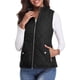 thumbnail image 2 of Chaleco Acolchado con Cuello Alto, Cremallera y Bolsillos para Mujer Negro L, 2 of 10