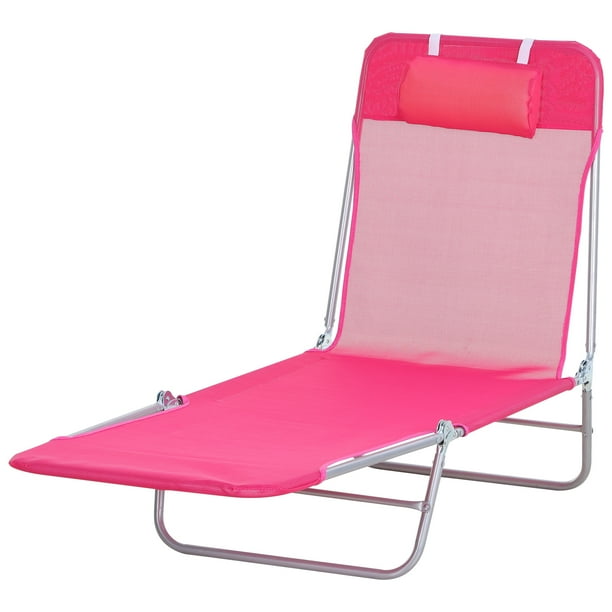 Outsunny Adjustable-Level Chaise Sun Lounge Chair for the ...