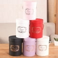 thumbnail image 4 of SPRING PARK Handheld Flower Bucket Holder Gift Packaging Paper Box Decorating Round Hot Box, 4 of 7