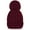 Dark Red, variant on Women's Winter Beanie Warm Lining - Thick Slouchy Cable Knit Skull Hat Ski Cap
