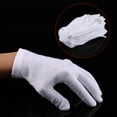 thumbnail image 4 of White Inspection Gloves, Superior Performance White Work Glove Professional Design  For Coin Jewelry Silver, 4 of 8