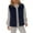 Dark Blue, variant on Women's Full Zip Sherpa Vest, Sleeveless Fleece Vest, Lapel Collar Winter Gilet, Warm Thermal Vest, Pockets Fleece Jacket, Cozy Casual Outerwear, Plush Fleece-Lined Vest Beige S