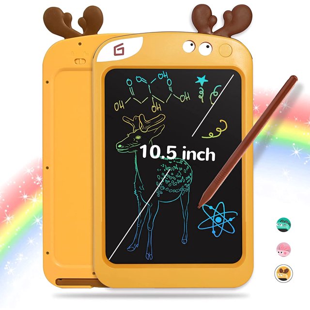Lcd Writing Tablet For Kids,Erasable Reusable Writing Tablet Toddler Doodle Board With Colorful Screen, Drawing Pads For 3 -10Year Old Boys And Girls