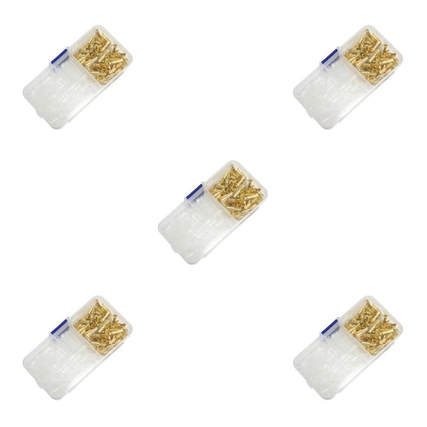Riwesomey 200 Pieces Female/Male Copper Crimp Terminal Wear-resistant High Connectors Safety Lightweight Wire Set Electric Strength Type2 NO2