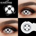thumbnail image 1 of EYESHARE-lentes de contacto de 2 piezas para Halloween, lentillas de Color para ojos, lentillas blancas y negras, lentillas de colores para Cosplay de Anime, 1 of 4