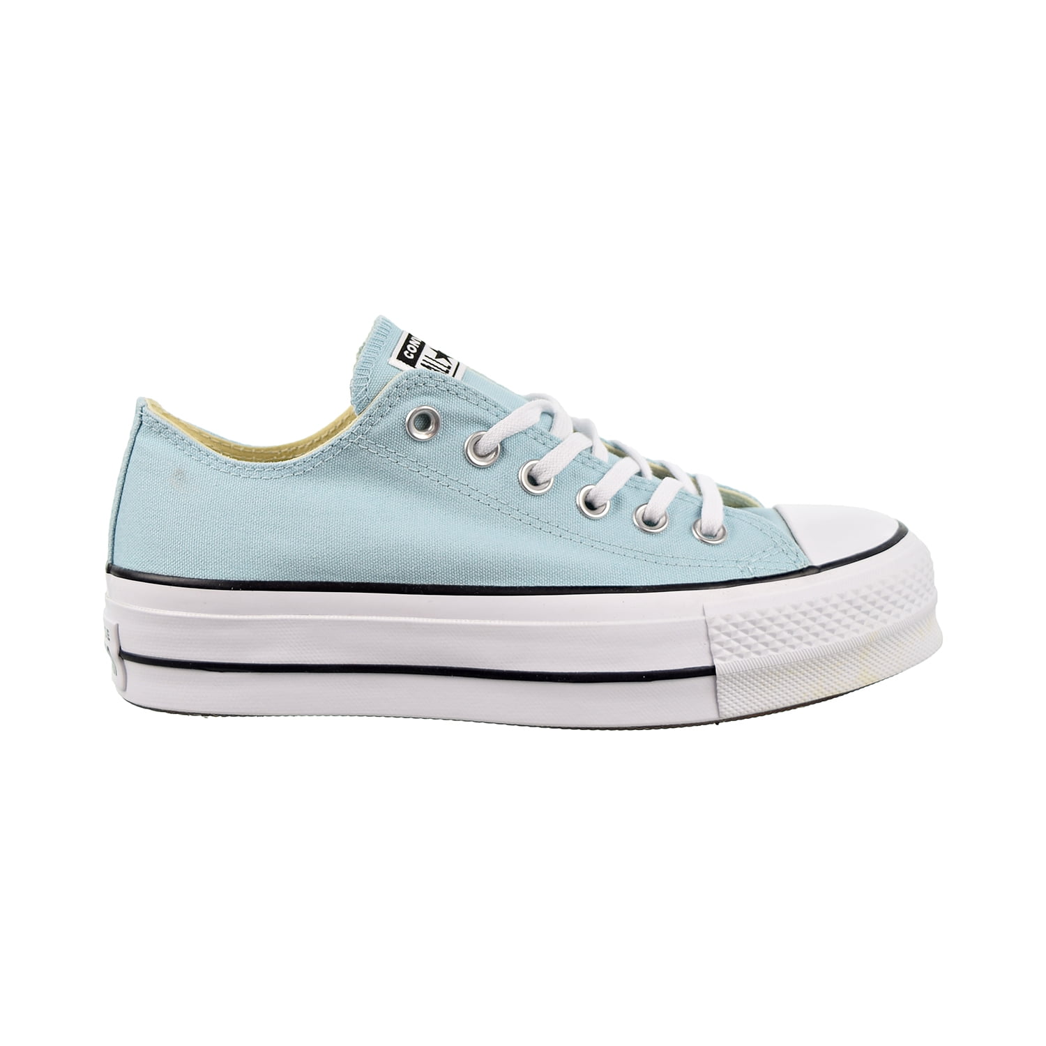 Converse Chuck Taylor All Star Lift OX Womens Shoes Ocean Bliss-White ...