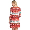 thumbnail image 4 of Women's Christmas Print Dress, Christmas Candy Canes Print, L, 4 of 5