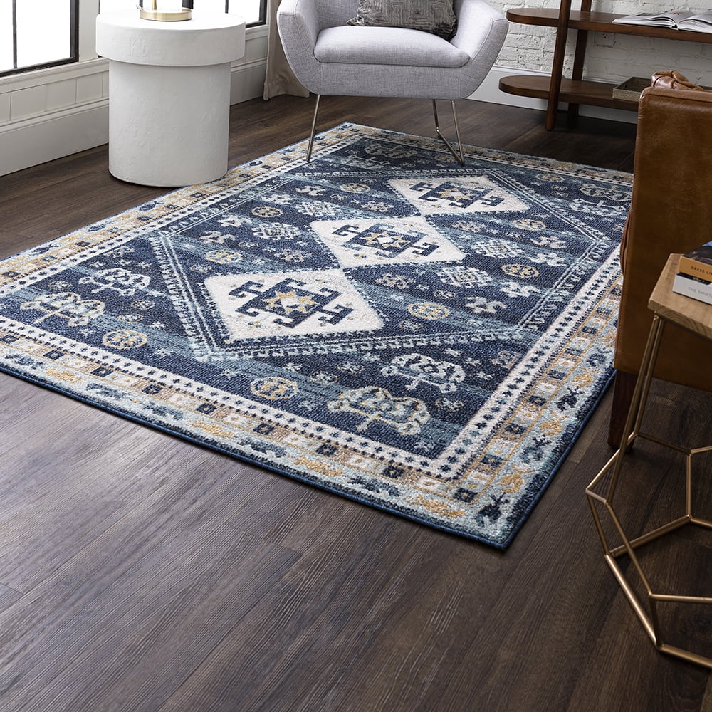 Mohawk Home Rosebery Indoor Southwestern Area Rug, Blue, 6' x 9'