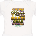 thumbnail image 4 of Inktastic Mardi Gras Wishes Cajun Kisses Boys or Girls Long Sleeve Baby Bodysuit, 4 of 5