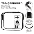 thumbnail image 2 of 3-Pack Toiletry, Transparent, 1 Liter Bag Airplane Carry-On, PVC Cosmetic Bag, Travel Airport Approved Bag, 2 of 5