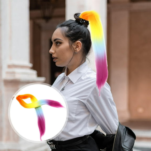 WHAMVOX  Pre Stretched Wig Colored Braiding Hair Accessories for Women Girls