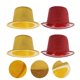 thumbnail image 4 of EeaseMX 4 sombreros con lentejuelas brillantes para espectáculos de baile, fiestas, jazz, escenarios, accesorios, gorros con cuentas (color aleatorio), 4 of 8