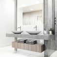 thumbnail image 5 of Vigo Vgt2051 Wisteria 23-1/8" Solid Surface Vessel Bathroom Sink - Nickel, 5 of 10