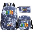 thumbnail image 1 of Three-piece Bag, Cartoon Peripheral Printed Backpack, Student Satchel Pencil Case, Can Be Customized-ZJKDGJKJ, 1 of 4