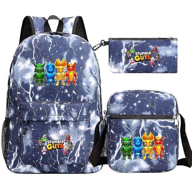 Three-piece Bag, Cartoon Peripheral Printed Backpack, Student Satchel Pencil Case, Can Be Customized-ZJKDGJKJ
