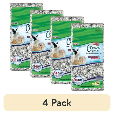 (4 pack) Kaytee Forti-Diet Clean Comfort Bedding Extreme Odor Control Small Animal Bedding 24.6L
