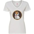 thumbnail image 3 of Inktastic Jack Russell Terrier Dog Art Women's V-Neck T-Shirt, 3 of 5