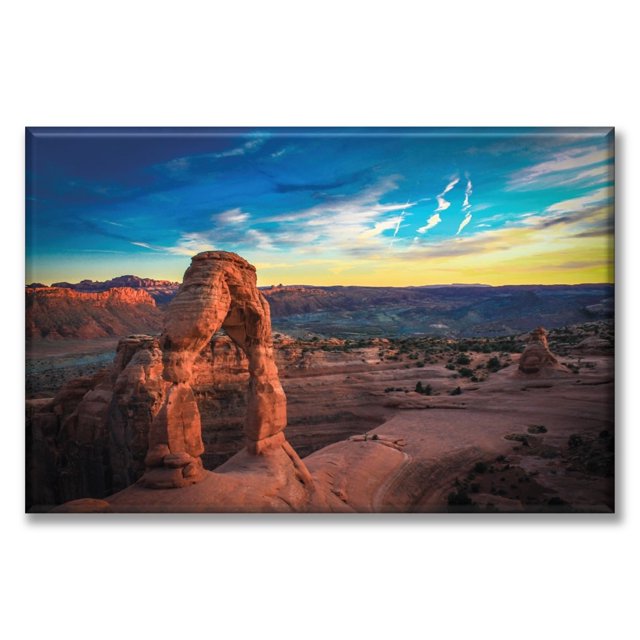 Cuadro Canva Listo Para Colgar Tipo Galería Valle De Piedra 30X60 cm