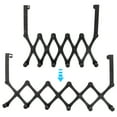 thumbnail image 1 of Door Hanger, Behind Door Hanger, Door Hanging Rack Wall Mount Hanger, Foldable For Garage, Garden, Kitchen, Laundry, Office Door Hanger For Coats 6 Hooks, 1 of 8