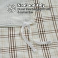 thumbnail image 4 of BNM Plaid Flannel Cotton Duvet Set, Twin, Beige, 4 of 7