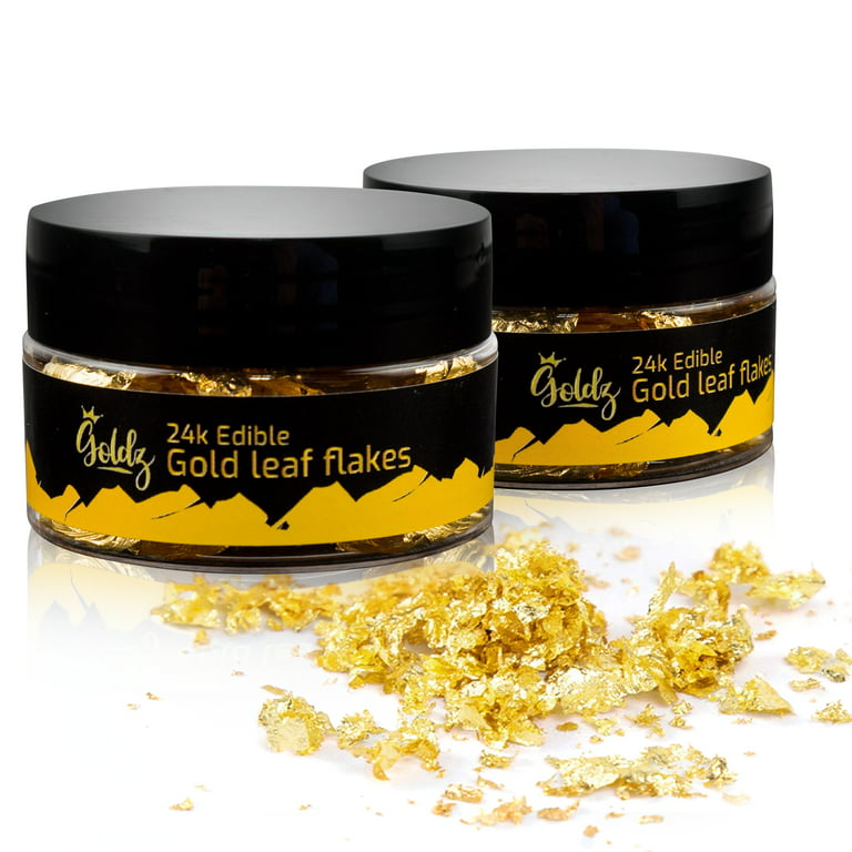 HOME MADE EDIBLE GOLD LEAF  GOLD LEAF FLAKES made with only one