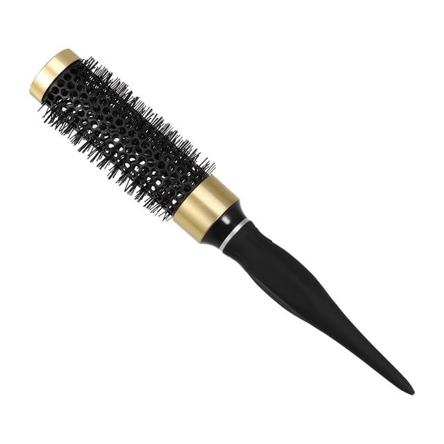 Cepillo redondo para el cabello Cerámica nano térmica, para secar el cabello, rizar, Herramienta para peinar el cabello, para hombres y mujeres, negro, 30 mm