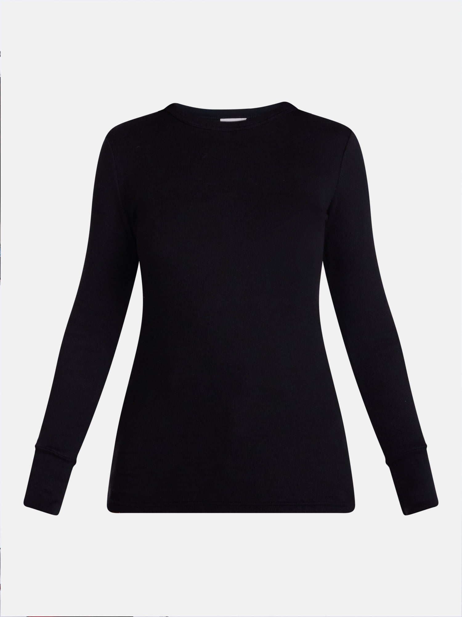 Scenario Women's and Women's Plus Rib Tee with Long Sleeves, Sizes XS-4X