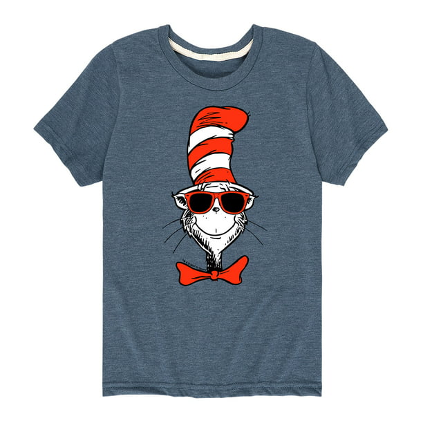 Dr. Seuss - Cat In The Hat Cool Shades - Toddler And Youth Short Sleeve ...