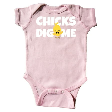 

Inktastic Chicks Dig Me with Bow Tie Gift Baby Boy Bodysuit