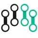 thumbnail image 2 of 4x Scuba Dive Snorkeling Máscara Silicona Snorkel Keeper Clip Retainer - Negro y Negro y verde Sharpla Máscara de snorkel portero, 2 of 6