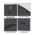 thumbnail image 3 of Little Donkey Andy Men's High-Performance Waterproof Rain Pants Lightweight Breathable Golf Hiking Pants Grey Size M, 3 of 6