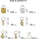 thumbnail image 2 of 80 piezas de cuentas para el cabello para anillos, accesorios para el cabello de aluminio, puños para el cabello de metal para rastas, 2 of 5