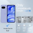 thumbnail image 2 of JETech Matte Case for Google Pixel 9a 6.3-Inch 2025, Frosted Translucent Back Slim Cover (Iris), 2 of 6