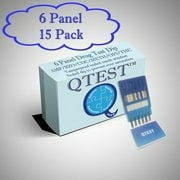 (10 Pack) QTEST 6 Panel Urine Drug Test Dip AMP/BZO/COC/MAMP/OPI/THC