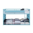 thumbnail image 5 of ACME Cargo Container Style Metal Twin over Twin Bunk Bed in Aqua Blue, 5 of 9