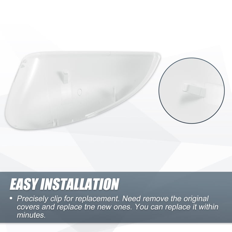 2018-2020 Honda Accord Passenger Side Mirror Cover – White, Direct Fit Replacement
